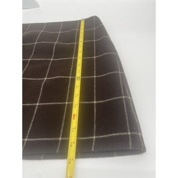 Ralph Lauren Collection Purple Label Vintage Runway Mini Skirt Wool Check 2001 L - Picture 12 of 16